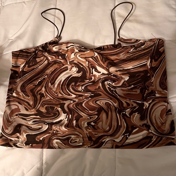 Blue notes multi patterned tank top - Picture 1 of 2